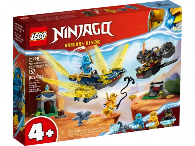 LEGO® NINJAGO® 71798 Nya a Arin v súboji s dračím mláďaťom