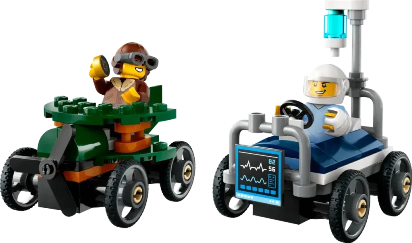 LEGO® City 60459 Airplane vs. Hospital Bed Race Car Pack