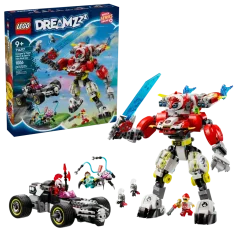 LEGO® DREAMZzz™ 71497 Cooperov tigrí robot a Zerov hot rod