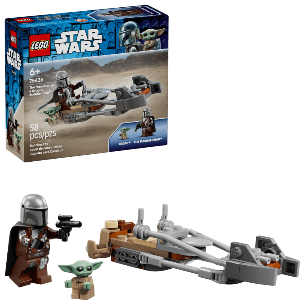 LEGO® Star Wars™ 75436 Mandalorian, Grogu a spídrová motorka