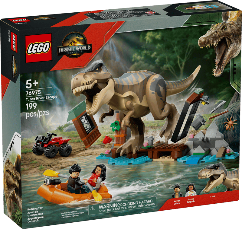 LEGO® Jurassic World 76975 T-rex a útek po rieke