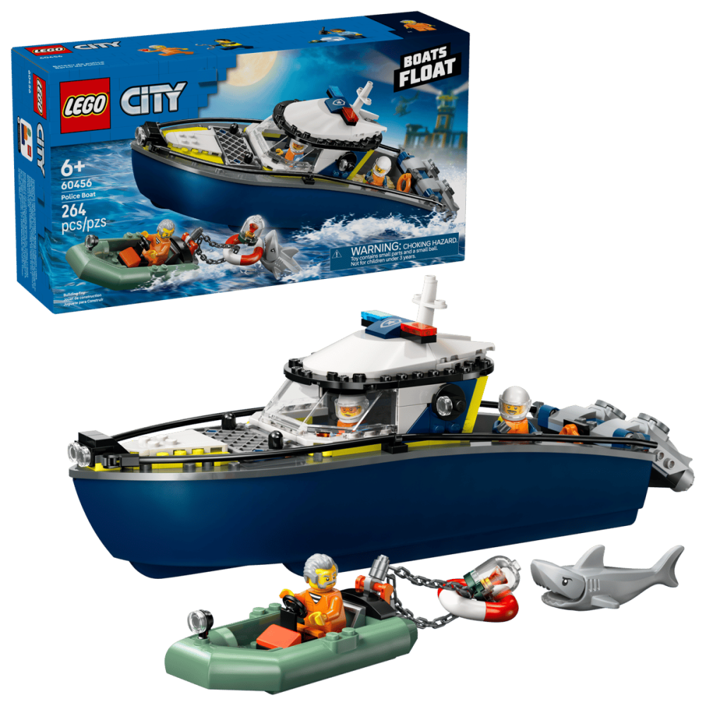 LEGO® City 60456 Naháňačka v policajnej lodi