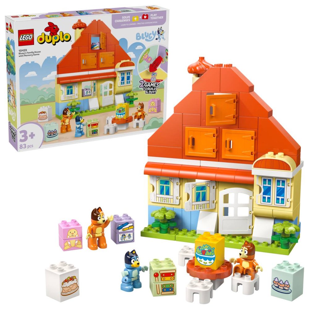 LEGO® DUPLO® 10459 Dom Bluey a pamäťová hra