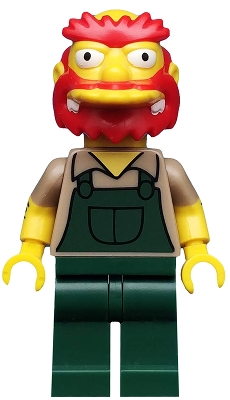 sim039 Groundskeeper Willie, The Simpsons, Series 2 (Minifigure Only without Stand and Accessories)
