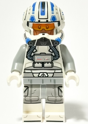 sw1401 Clone Trooper Pilot Captain Jag (Phase 2) - Light Bluish Gray Arms (75402)