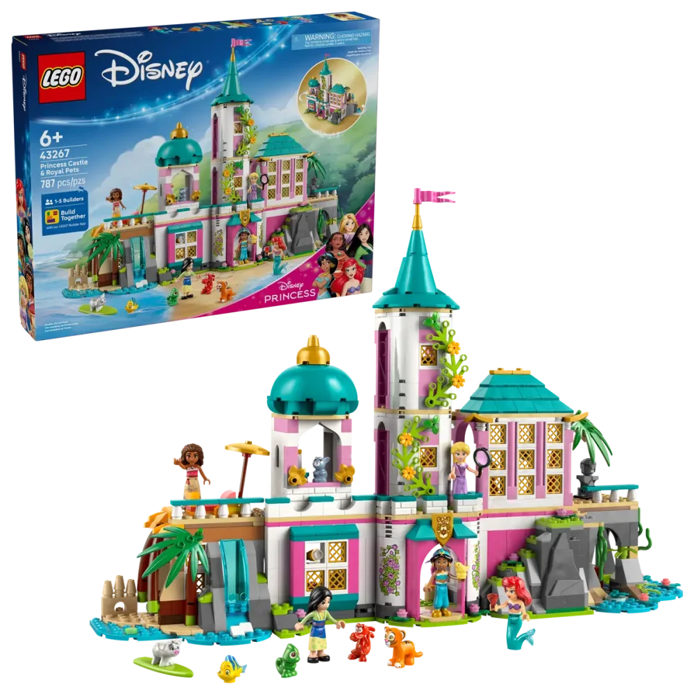 LEGO® Disney 43267 Hrad princezien a kráľovskí domáci miláčikovia