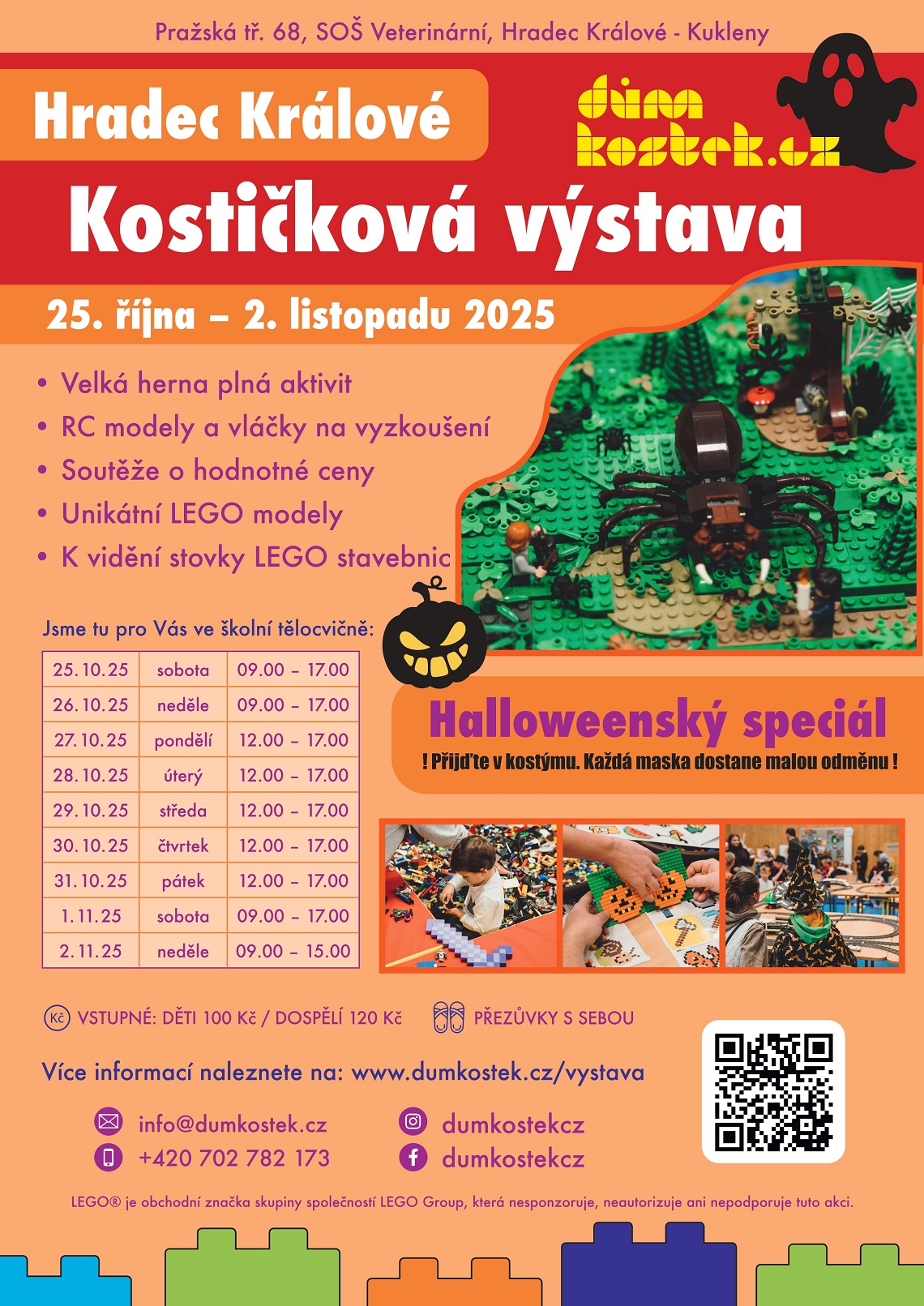 Kostičková výstava LEGO stavebnic Důmkostek.cz v Hradci Králové