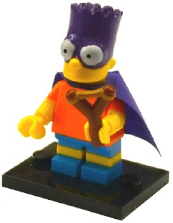 colsim2-5 Bartman, The Simpsons, Series 2 (Complete Set with Stand and Accessories)